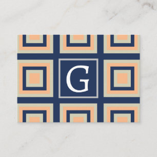 Cartão De Visita Padrão Geométrico Quadrados