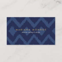 PADRÃO IKAT DO DESIGNER em AZUL