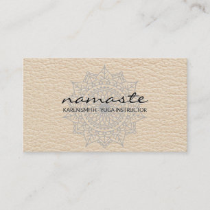 Cartão De Visita Padrão Tribal Namaste Yoga