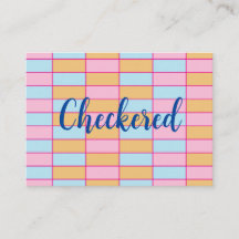 Padrão verificado colorido