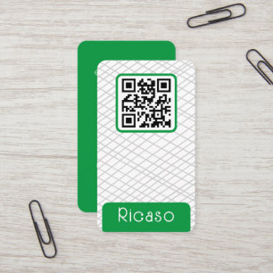 Cartão De Visita Padrão Vinculado ao Código QR Personalizado