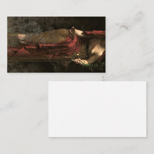 Cartão De Visita Padre Delphi, 1891, de John Collier (Frente/Verso)