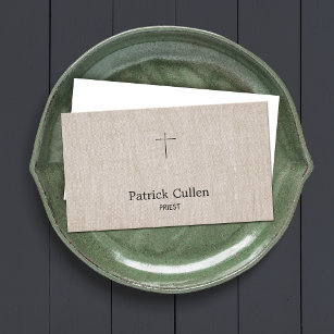 Cartão De Visita Padre ou Pastor Crucifix