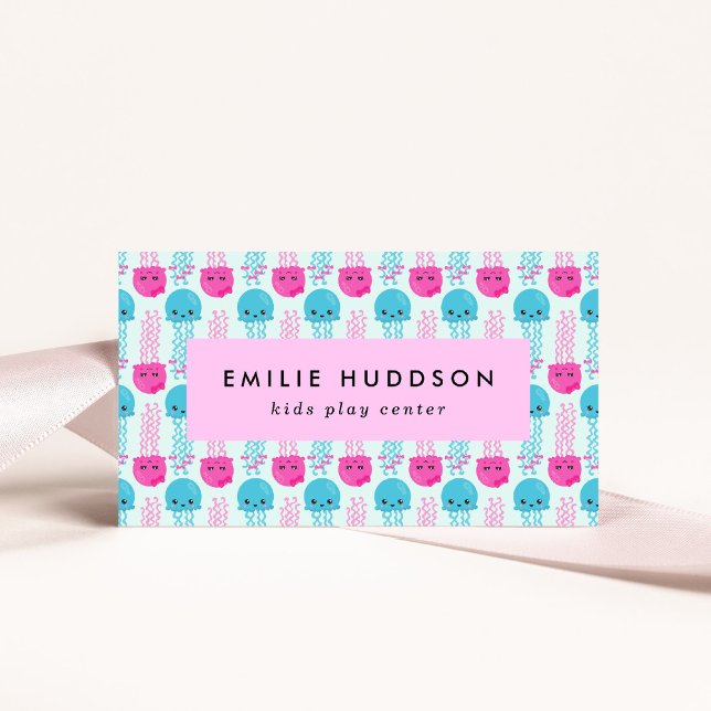 Cartão De Visita Padrões de águas-vivas, centro de jogos, centro de (Criador carregado)