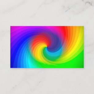 Cartão De Visita Padrões de Arte do Arrebatedor de Arrepios Colori