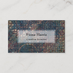 Cartão De Visita Padrões sujos com os retalhos desarrumado das