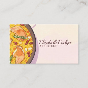 Cartão De Visita Paella Valenciana: Arte Culinária para Negócios 