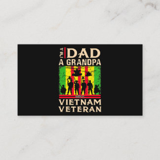 Cartão De Visita Pai Vovô Vietnã Camisas Veteranas Veteranos pais v