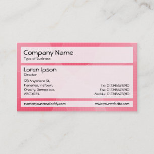 Cartão De Visita Painéis 02 - Curvas Vermelhas