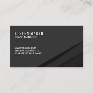 Cartão De Visita Painéis Abstrato pretos