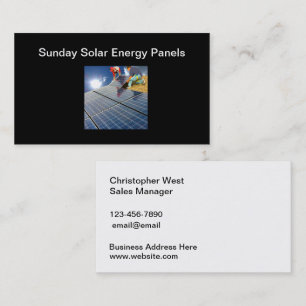 Cartão De Visita Painéis de Energia Solar Venda e Serviço