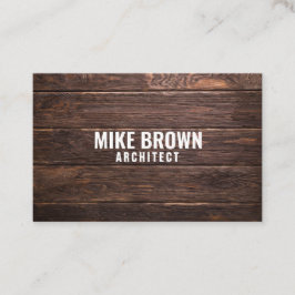 Cartão De Visita "Painéis de madeira" personalizados (UK/Euro)