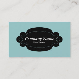 Cartão De Visita Painel Decorativo 01 - Preto - Verde Azul