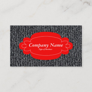 Cartão De Visita Painel Decorativo 01 - Vermelho - Jumper Wooly 02
