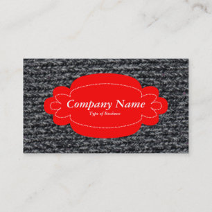 Cartão De Visita Painel Decorativo 01 - Vermelho - Jumper Wooly 03