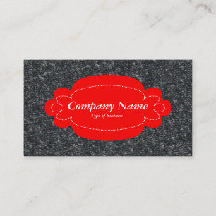 Cartão De Visita Painel decorativo 01 - Vermelho - Lã fina 01