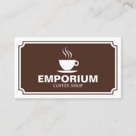 Cartão De Visita Painel na moda - Café 4C2A1E (casca do ovo)