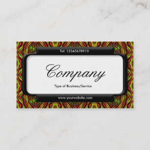 Cartão De Visita Painel na moda (fonte Script) - Padrão Retroativo