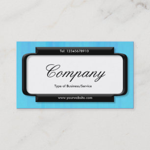 Cartão De Visita Painel na moda (fonte Script) - Textura Pintada Az