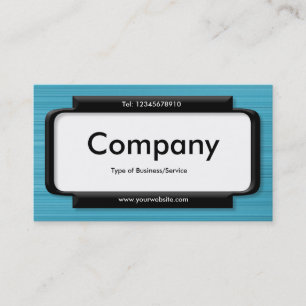 Cartão De Visita Painel na moda - Textura Azul Claro Esmagada