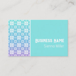 Cartão De Visita Painel Padrão Colorido do Flutuante Arco-Íris