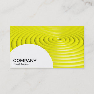 Cartão De Visita Painel semicírculo - Anéis concentrados - Amarelo