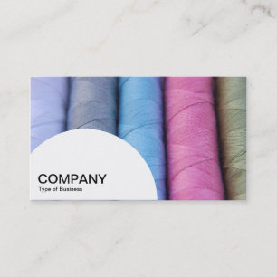 Cartão De Visita Painel semicírculo - bobinas de algodão