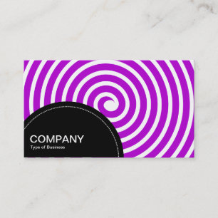 Cartão De Visita Painel semicírculo (pontos) - Roxo espiral