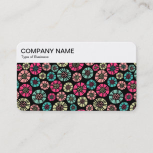 Cartão De Visita Painel superior - Flores do Abstrato 031023