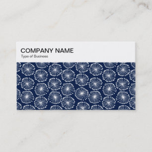 Cartão De Visita Painel Superior - Padrão Floral 02 - Indigo Busin