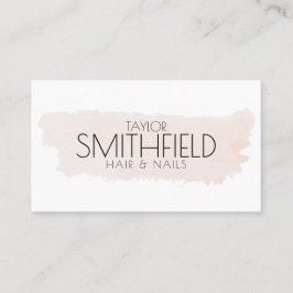 Cartão De Visita Paint Splatter Modern Salon Unhas Makeup