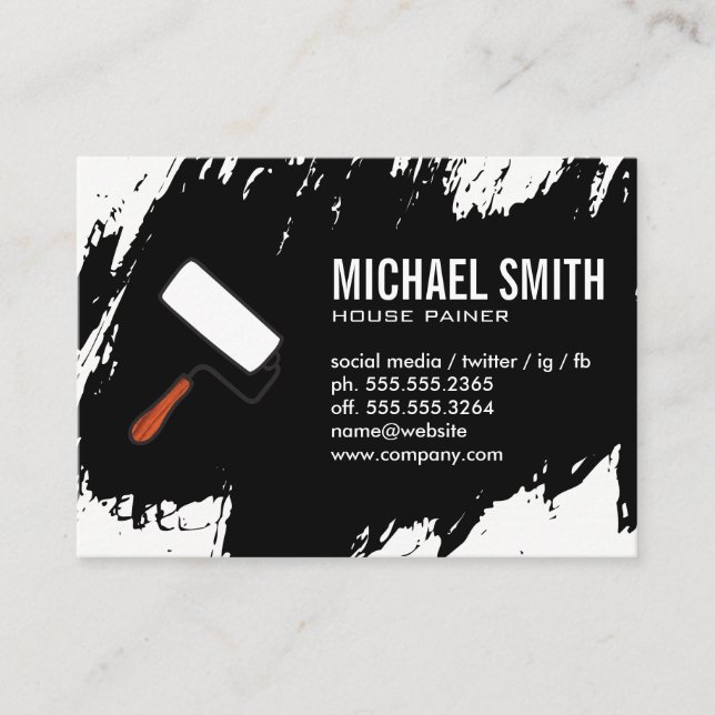 Cartão De Visita Paint Stokes (Frente)