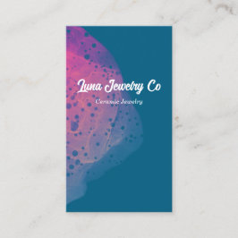 Cartão De Visita Painted Pink Rainbow Jewelry Business Card 