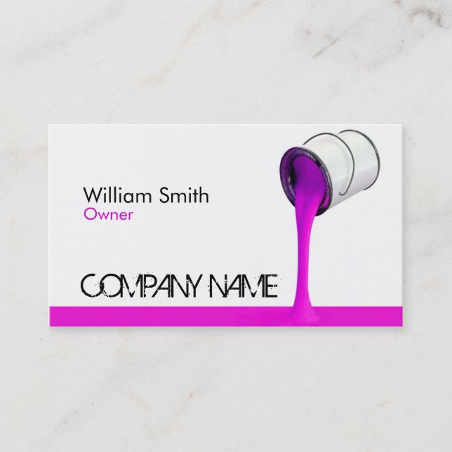Cartão De Visita Painter Business Card (Frente)