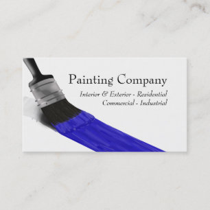 Cartão De Visita Painting Painter Service Company Brussel Blue