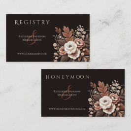 Cartão De Visita País Elegante Moderno Ocidental- Floral