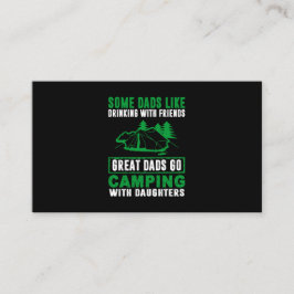 Cartão De Visita Pais excelentes Acampando Com Filhas
