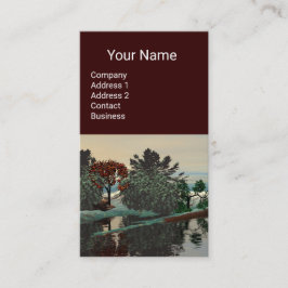 Cartão De Visita PAISAGEM alienígena, ÁRVORES HIPERIÃO DE LAGOÃO Sc