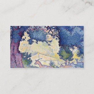 Cartão De Visita Paisagem da Cruz de Henri-Edmond com cabras