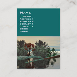 Cartão De Visita PAISAGEM DE alienígena, HIPERIÕES DE LAGOÃO DE ÁRV