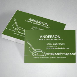 Cartão De Visita Paisagem Moderna Profissional e Cuidados Leais