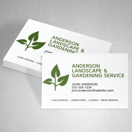 Cartão De Visita Paisagem Moderna Profissional e Cuidados Leais