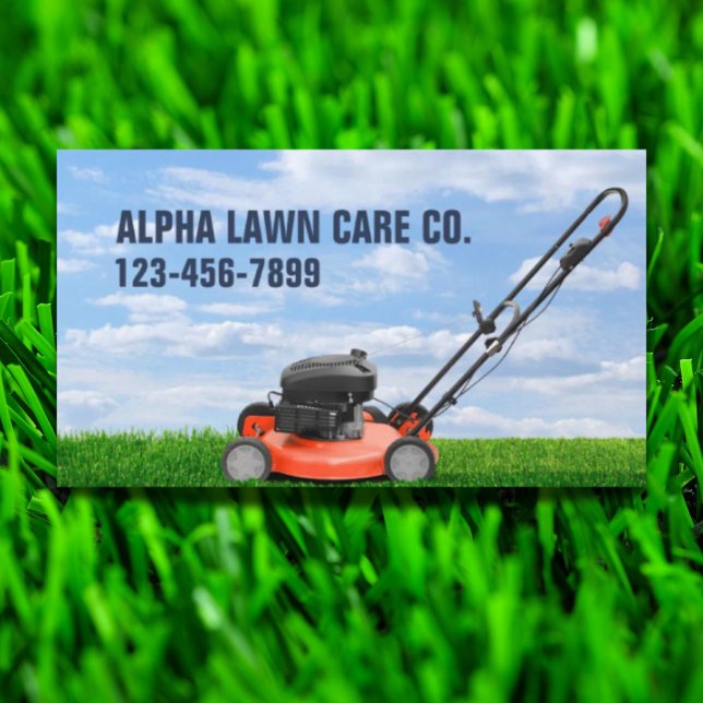 Cartão De Visita Paisagem Paisagem Paisagista Paisagista (Yard Lawn Care Landscape Landscaping Grass Mowing Business Card)