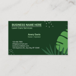 Cartão De Visita Paisagem paisagística ilustrativa Folha