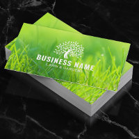 Paisagem Verde do logotipo da árvore de jardim e j