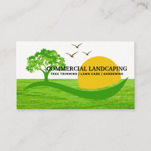 Cartão De Visita Paisagismo Comercial Grama Cortada