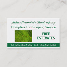 Paisagismo, Jardim e Negócios de Serviços