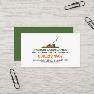 Cartão De Visita Paisagismo profissional moderno e limpo