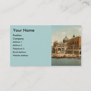 Cartão De Visita Palácio I de Cães, Veneza, Itália