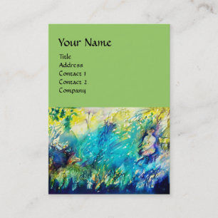 CARTÃO DE VISITA PAN BRINCANDO FLUTA E CERVEJA EM TERRA VERDE